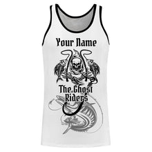 Load image into Gallery viewer, The Ghost Rider Jetski Fishing Kingfish Fish Reaper UV protection customize name fishing shirts NQS718