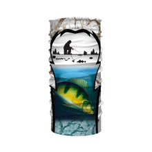 Load image into Gallery viewer, Perch ice fishing Winter camo custom fishing shirts for men Performance UV protection UPF 30+ NQS1013