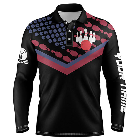 personalized bowling shirt for men – custom name design side view