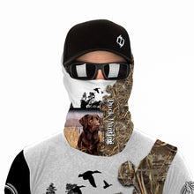 Load image into Gallery viewer, Duck hunt waterfowl hunting dog labrador retriever camouflage clothes Customize Name 3D All Over Printed Shirts plus size NQS1021