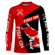 Load image into Gallery viewer, Musky fishing Canadian flag Custom sun protection Long sleeve Fishing Shirts, muskie Fishing Gifts NQS4593