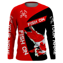 Load image into Gallery viewer, Musky fishing Canadian flag Custom sun protection Long sleeve Fishing Shirts, muskie Fishing Gifts NQS4593
