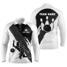 Load image into Gallery viewer, personalized bowling shirt for men – custom name design side view
