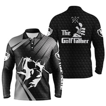 Load image into Gallery viewer, Personalized the Golf father Polo Shirts for Men Black golf UPF shirts, gifts for golf lovers NQS3510