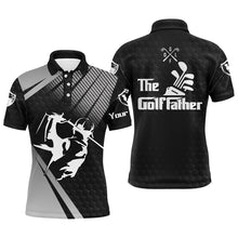 Load image into Gallery viewer, Personalized the Golf father Polo Shirts for Men Black golf UPF shirts, gifts for golf lovers NQS3510