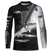 Load image into Gallery viewer, Haddock Fishing Customize Name UV protection long sleeves fishing shirts, Personalized Fishing Gift NQS6888