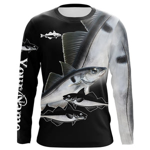 Haddock Fishing Customize Name UV protection long sleeves fishing shirts, Personalized Fishing Gift NQS6888