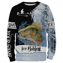 Load image into Gallery viewer, Yellow Perch Ice Fishing custom name 3D All Over Printed Shirts For Adult And Kid NQS302