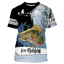 Load image into Gallery viewer, Yellow Perch Ice Fishing custom name 3D All Over Printed Shirts For Adult And Kid NQS302