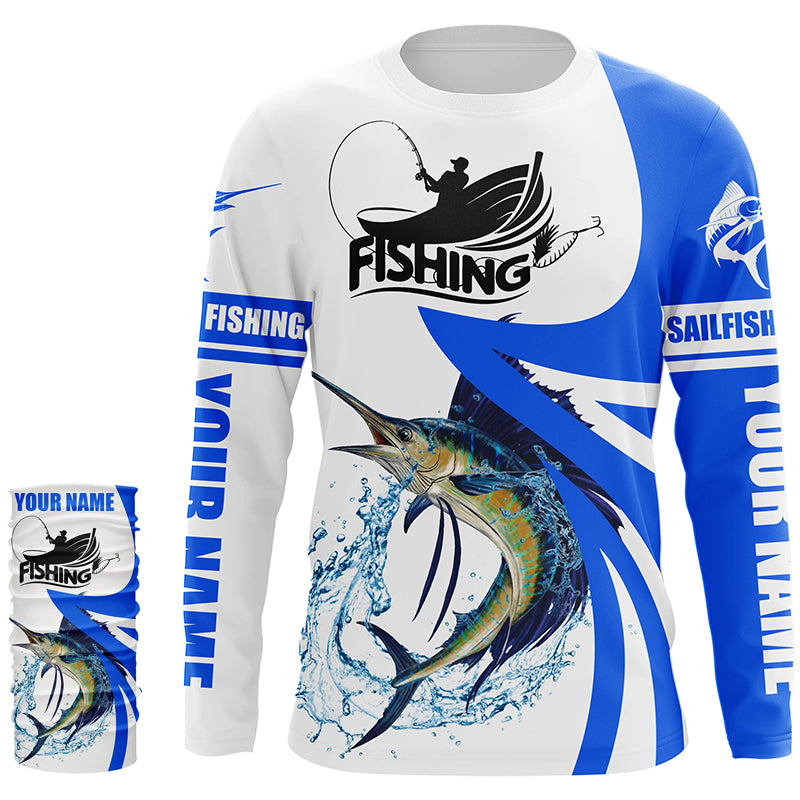 Sailfish fishing Custom sun protection long sleeve fishing shirts, Sai –  ChipteeAmz