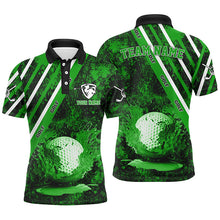 Load image into Gallery viewer, Mens golf polo shirts custom green camo golf sport team jerseys, golf outfits for men NQS6711