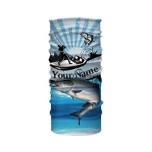 Load image into Gallery viewer, Salmon fishing blue jerseys Custom Name 3D All over Printed UV Protection Shirts, custom fishing gifts NQS3008