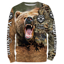 Load image into Gallery viewer, Bear Hunting Camo Customize Name 3D All Over Printed Shirts Personalized Hunting gift For Adult And Kid NQS639