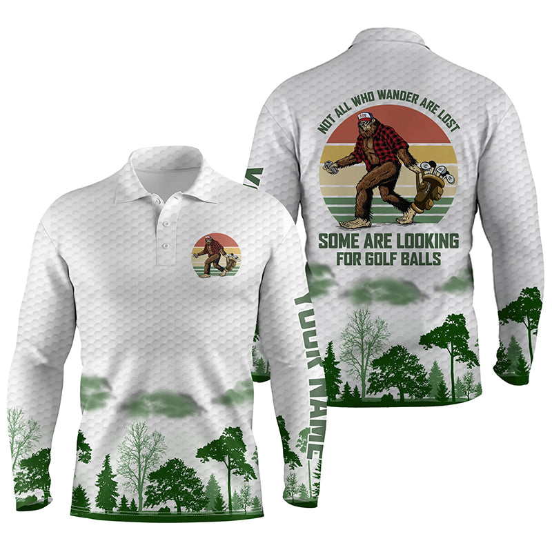  Funny Bigfoot Golf Shirts for Men Golf Polo Shirts