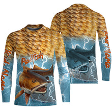 Load image into Gallery viewer, Redfish Puppy Drum Fishing custom UV protection fishing shirts NQS763