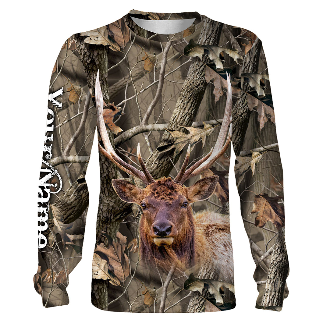 Best Elk Hunting camo Custom Name 3D All over print shirts NQS769