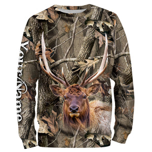 Best Elk Hunting camo Custom Name 3D All over print shirts NQS769