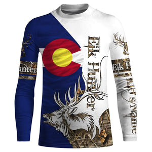 Colorado Elk Hunting Custome Name 3D All Over Printed Shirts Personalized Gift For Hunter NQS411