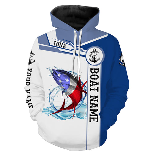 Custom Abstract Tuna Fishing Shirt - Hoodie
