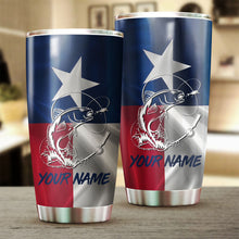 Load image into Gallery viewer, 1PC Texas Redfish Puppy Drum fishing tumbler Customize name Stainless Steel Tumbler Cup Personalized Fishing gift fishing team - NQS776