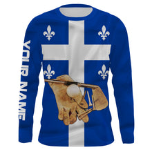 Load image into Gallery viewer, Golf Club Quebec Flag UV protection quick dry customize name Golf shirts - NQS670