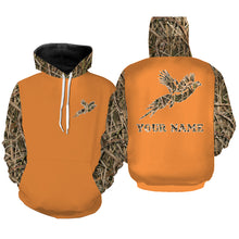 Load image into Gallery viewer, Pheasant Hunting Camo Orange version Customize Name 3D All Over Printed Shirts Personalized Hunting gift For Adult And Kid NQS933