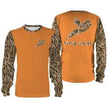 Load image into Gallery viewer, Pheasant Hunting Camo Orange version Customize Name 3D All Over Printed Shirts Personalized Hunting gift For Adult And Kid NQS933
