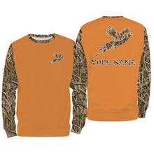 Load image into Gallery viewer, Pheasant Hunting Camo Orange version Customize Name 3D All Over Printed Shirts Personalized Hunting gift For Adult And Kid NQS933