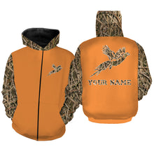 Load image into Gallery viewer, Pheasant Hunting Camo Orange version Customize Name 3D All Over Printed Shirts Personalized Hunting gift For Adult And Kid NQS933