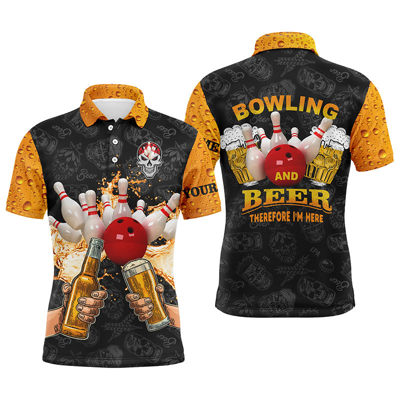 Custom Navy Bowling Quarter-Zip Shirt For Men Lightning Thunder Bowlin –  ChipteeAmz