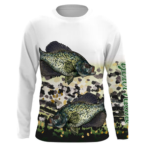 Crappie Fishing UV protection quick dry Customize name long sleeves UPF 30+ personalized gift - NQS778