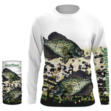 Load image into Gallery viewer, Crappie Fishing UV protection quick dry Customize name long sleeves UPF 30+ personalized gift - NQS778