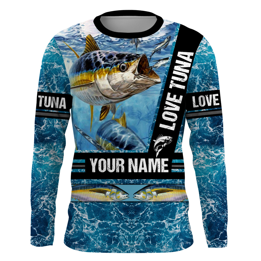 Tuna Fishing UV protection quick dry customize name long sleeves shirt UPF 30+ NQS688