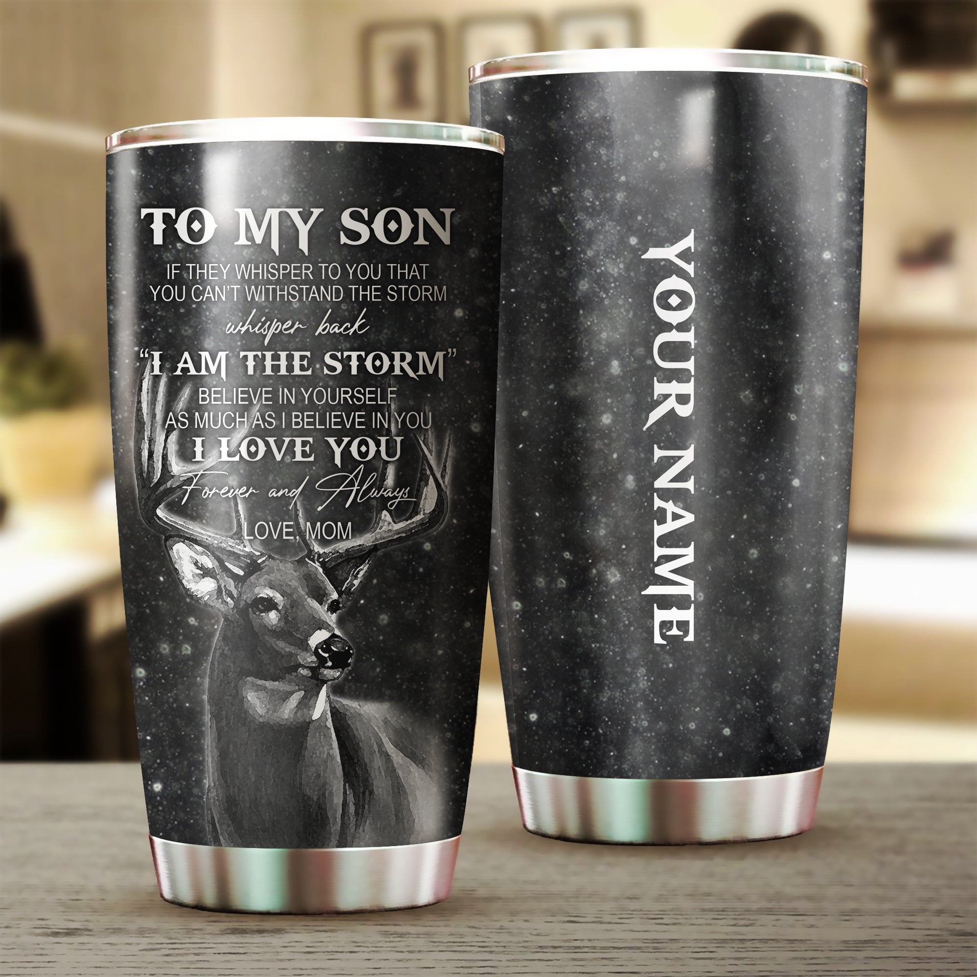 Personalized To My Mom From Son Stainless Steel Tumbler Cup