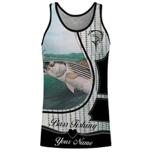 Load image into Gallery viewer, Striped Bass Fishing Scale Customize name 3D All over print shirts - personalized fishing gift for Adult and Kid - NQS426