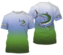 Load image into Gallery viewer, Tarpon fishing Custom Name UV protection UPF 30+ fishing jersey, deep sea fishing tournament shirts NQS3168