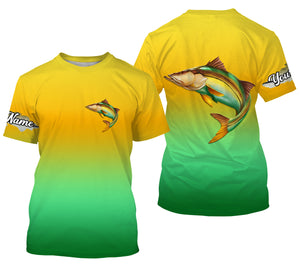 Snook fishing Custom Name UV protection fishing jersey, saltwater fishing tournament shirts NQS3169