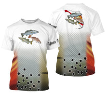Load image into Gallery viewer, Inshore Slam Snook, Redfish, Speckled Trout fishing Florida custom 3D All Over print shirts NQS557
