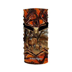 Deer Hunting Camo Orange Black Custom Name 3D All over print shirts Plus Size NQS811