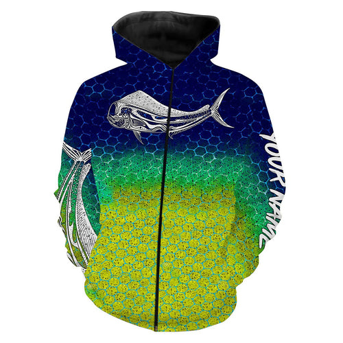 Mahi Mahi ( Dorado) Fishing Skin 3D All Over print shirts personalized fishing Gift for Adult and kid NQS564