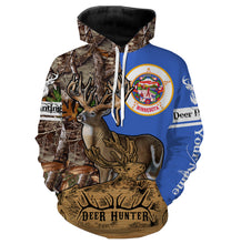 Load image into Gallery viewer, Minnesota MN deer hunting Deer hunter game Customize Name 3D All Over Printed Shirts plus size NQS974