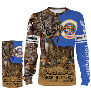 Minnesota MN deer hunting Deer hunter game Customize Name 3D All Over Printed Shirts plus size NQS974