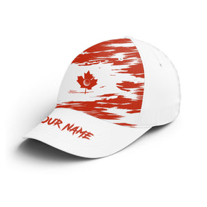 Canadian flag golf hat custom name baseball golf cap hat, best golf gifts golfers NQS4520