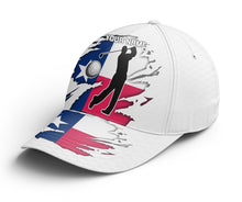 Load image into Gallery viewer, Golf club custom name Texas flag patriotic Custom golf hat women Baseball golf cap NQS6360