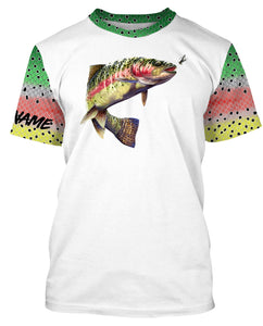 Rainbow Trout Fishing 3D All Over print shirts personalized fishing apparel for Adult and kid NQS574