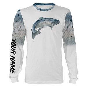 Chinook Salmon ( King Salmon)  Fishing 3D All Over print shirts personalized fishing apparel for Adult and kid NQS577