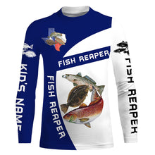 Load image into Gallery viewer, Texas Slam Redfish, Speckled Trout, Flounder Fishing Customize Name 3D All Over Printed Shirts NQS455