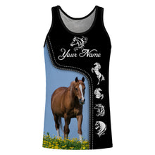 Load image into Gallery viewer, Cute horse Thoroughbreds love horses custom name horse shirts, horse gifts NQS1149