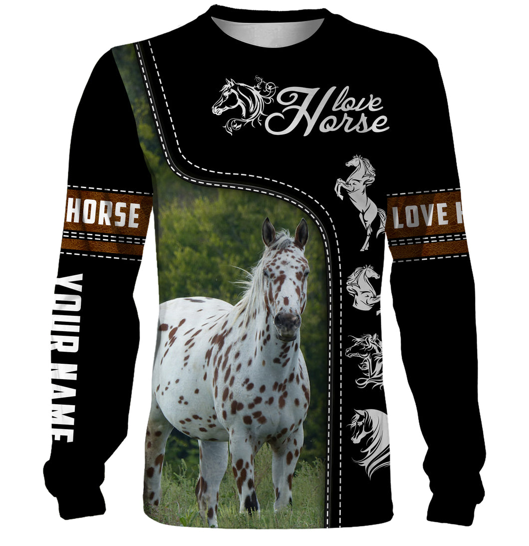 Appaloosa horse shirts Customize Name 3D all over printed shirts, horse lovers gifts NQS1150