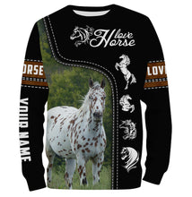 Load image into Gallery viewer, Appaloosa horse shirts Customize Name 3D all over printed shirts, horse lovers gifts NQS1150